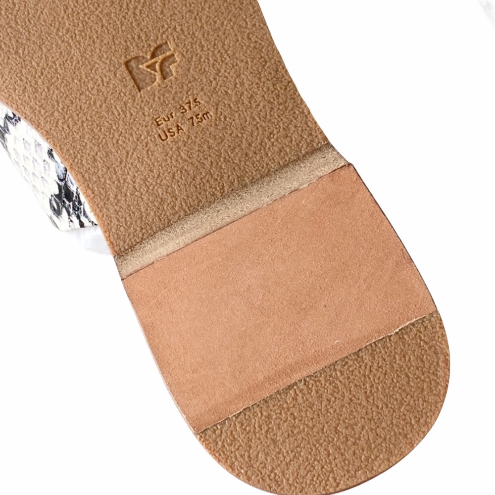 new DVF Diane Von Furstenberg ᪥ Brittany Watersnake Toe Ring Leather Sandals ᪥ - Picture 11 of 14